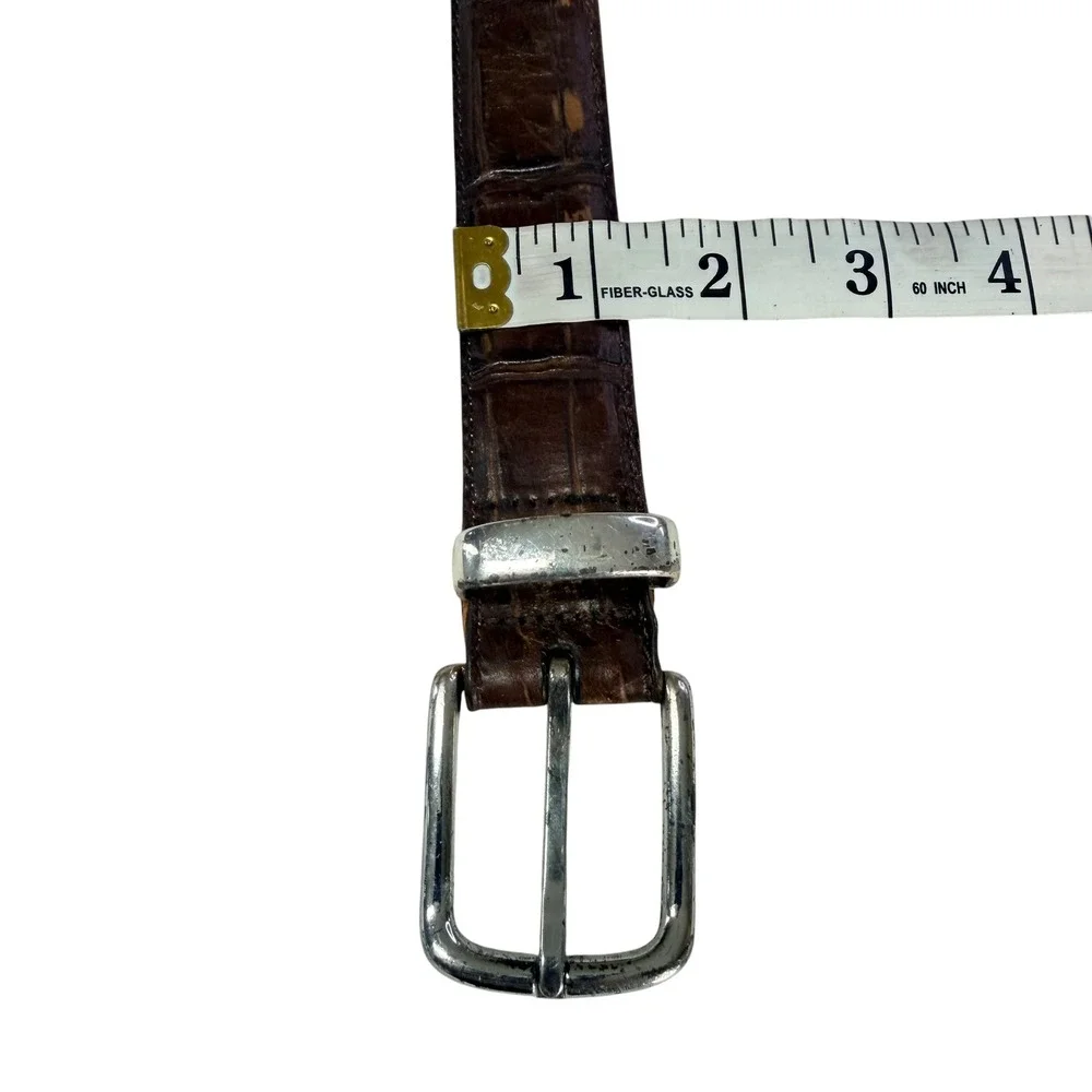 Martin Dingman Brown Leather Belt Made‎ USA Men Classic Western Cowboy Workwear